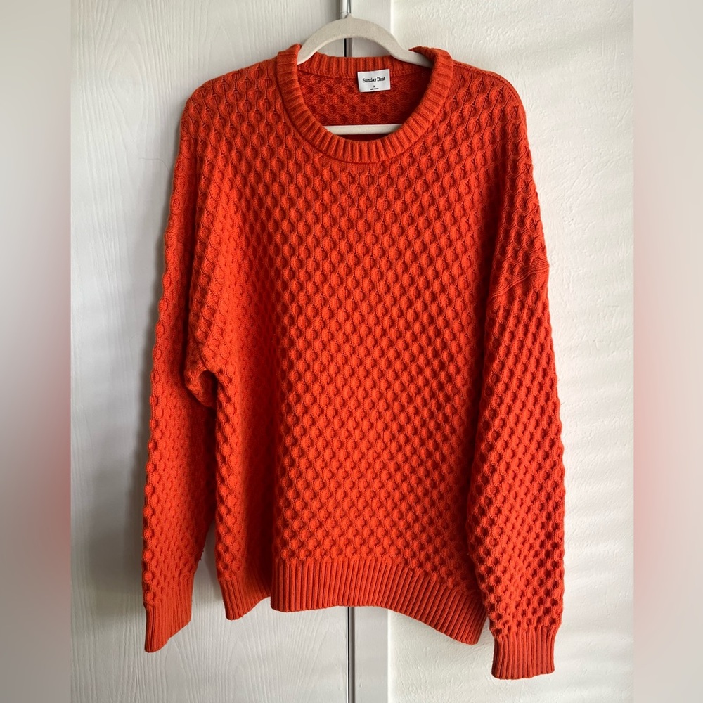 Aritzia Sunday Best Peggy Sweater - Clementine Orange, Women’s M